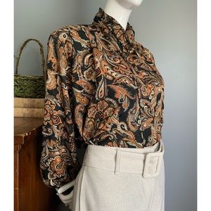 vintage AK Collectable : paisley blouse